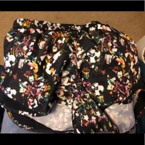 RBXACTIVE CR5198 Athletic Running Shorts Multicolor print with black mesh liner